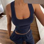 Damen Sportliches Trägershirt mit hochwertigem Rippenmuster R&B