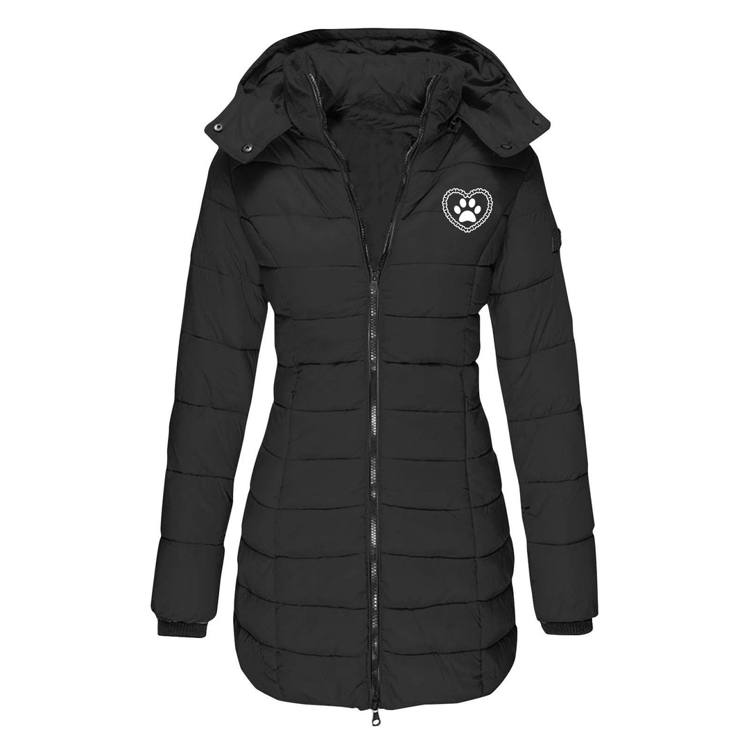 Damen gefütterte Übergangsjacke mit abnehmbarer Kapuze R&B