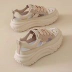 Damen Sportliche Schnürschuhe mit Luftzirkulation R&B