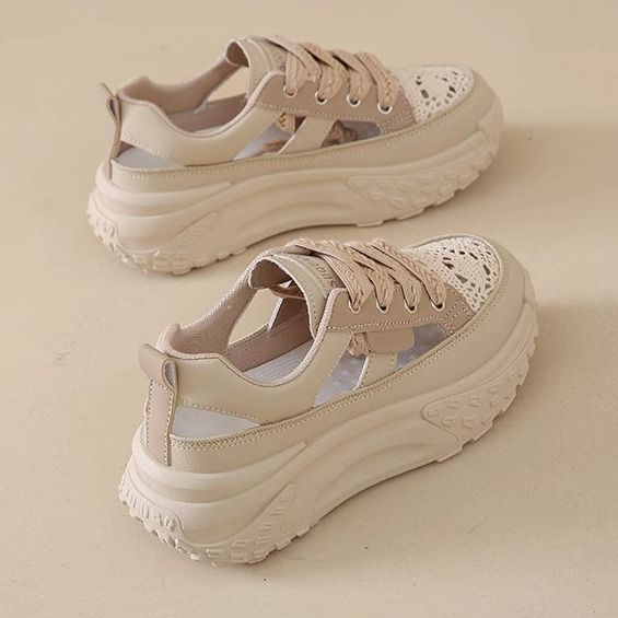 Damen Sportliche Schnürschuhe mit Luftzirkulation R&B