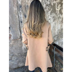 Damen elegante Übergangsjacke mit schickem Kragen und dekorativen Knopfdetails R&B