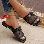 Damen Modische Mules mit dekorativem Schleifendetail R&B