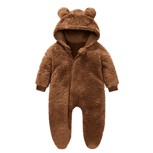 Kleinkind Fleece Overall mit Bärenohren R&B