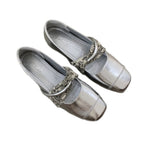 Damen elegante Slipper mit modischer Schnalle und komfortabler Sohle R&B