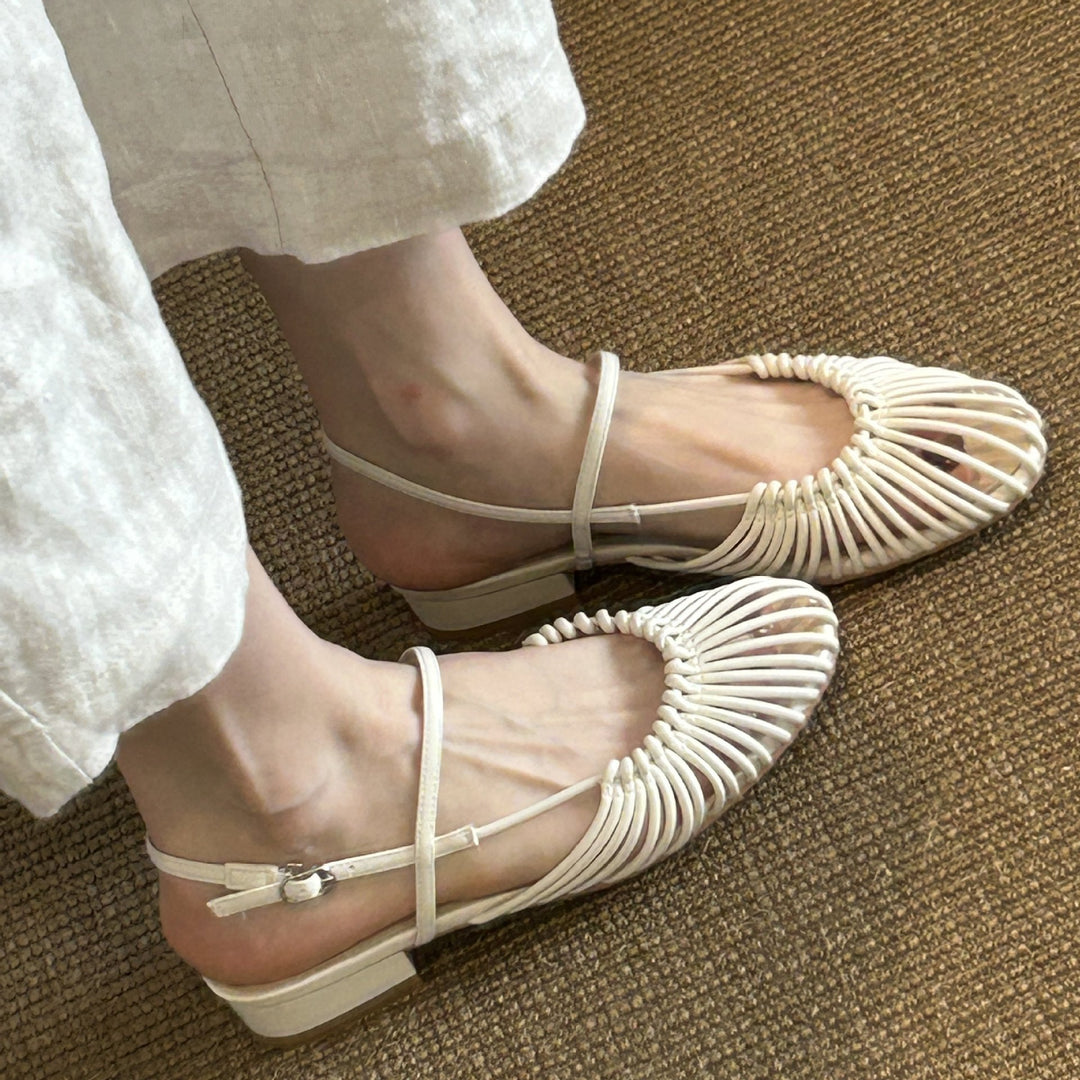 Damen Ballerinas mit stilvollem Streifenmuster und komfortabler Passform R&B