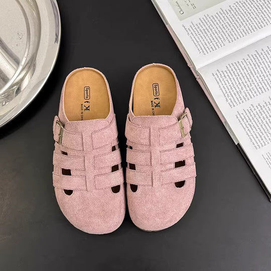 Damen Clogs mit modischem Riemendesign und weichem Innenfutter R&B