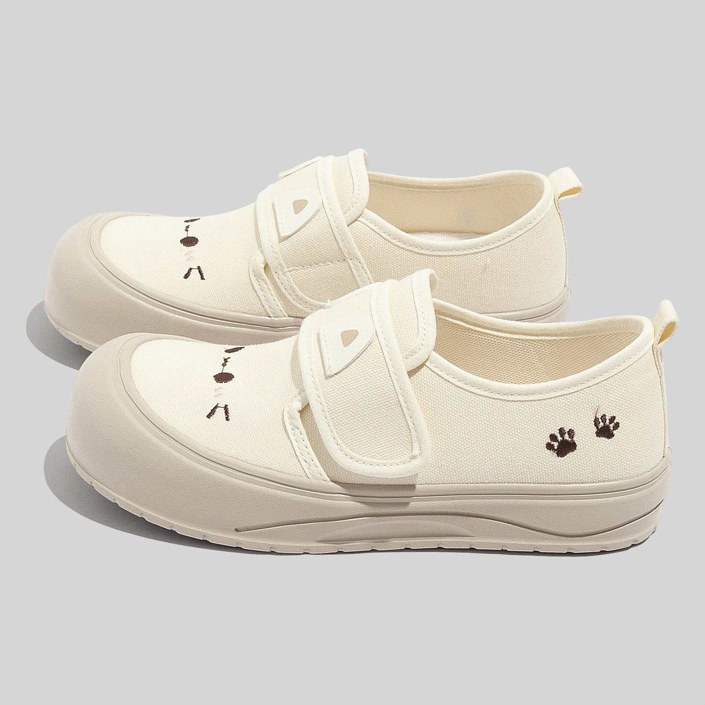 Damen Freizeitschuhe mit praktischer Klettverschlusstechnik und tierischem Motiv