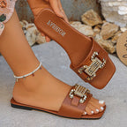 Damen Riemchen-Sandalen mit funkelnden Schmuckdetails R&B