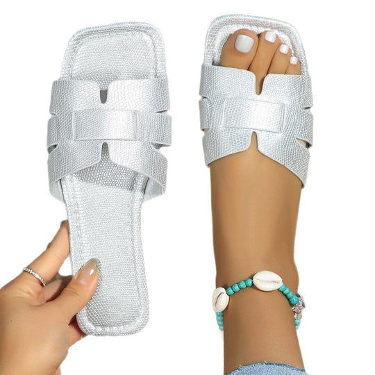 Damen modische Strand-Sandalen mit schickem Riemendesign R&B