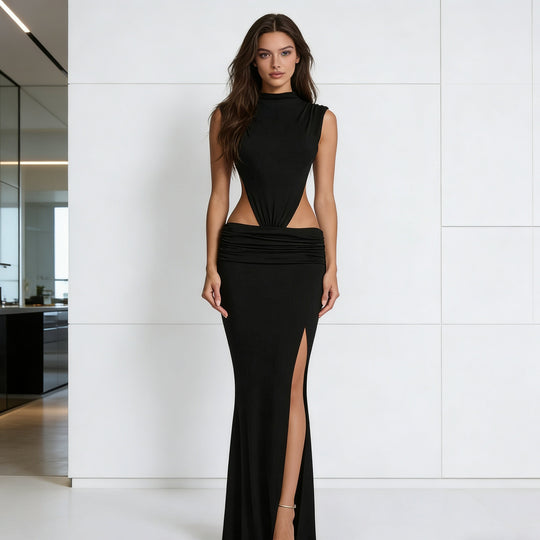 Damen Figürliches Abendkleid mit traumhaftem Cut-Out und eleganter Drapierung R&B
