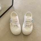 Damen bequeme und verspielte Sneaker mit Klettverschluss von