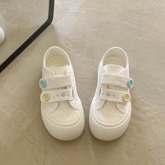 Damen bequeme und verspielte Sneaker mit Klettverschluss von R&B