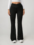 Damen Flared Leggings mit hohem Bund und sportlicher Passform R&B