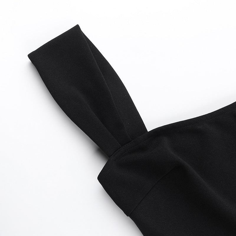 Damen Minikleid mit elegantem Bleistiftstil und dekorativem Gürtel R&B
