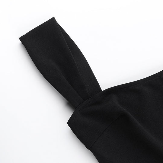 Damen Minikleid mit elegantem Bleistiftstil und dekorativem Gürtel R&B