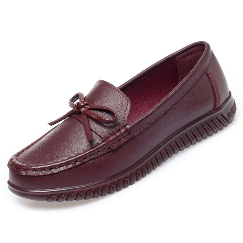 Damen Elegante Mokassins mit modischem Schleifendetail und rutschfester Sohle R&B
