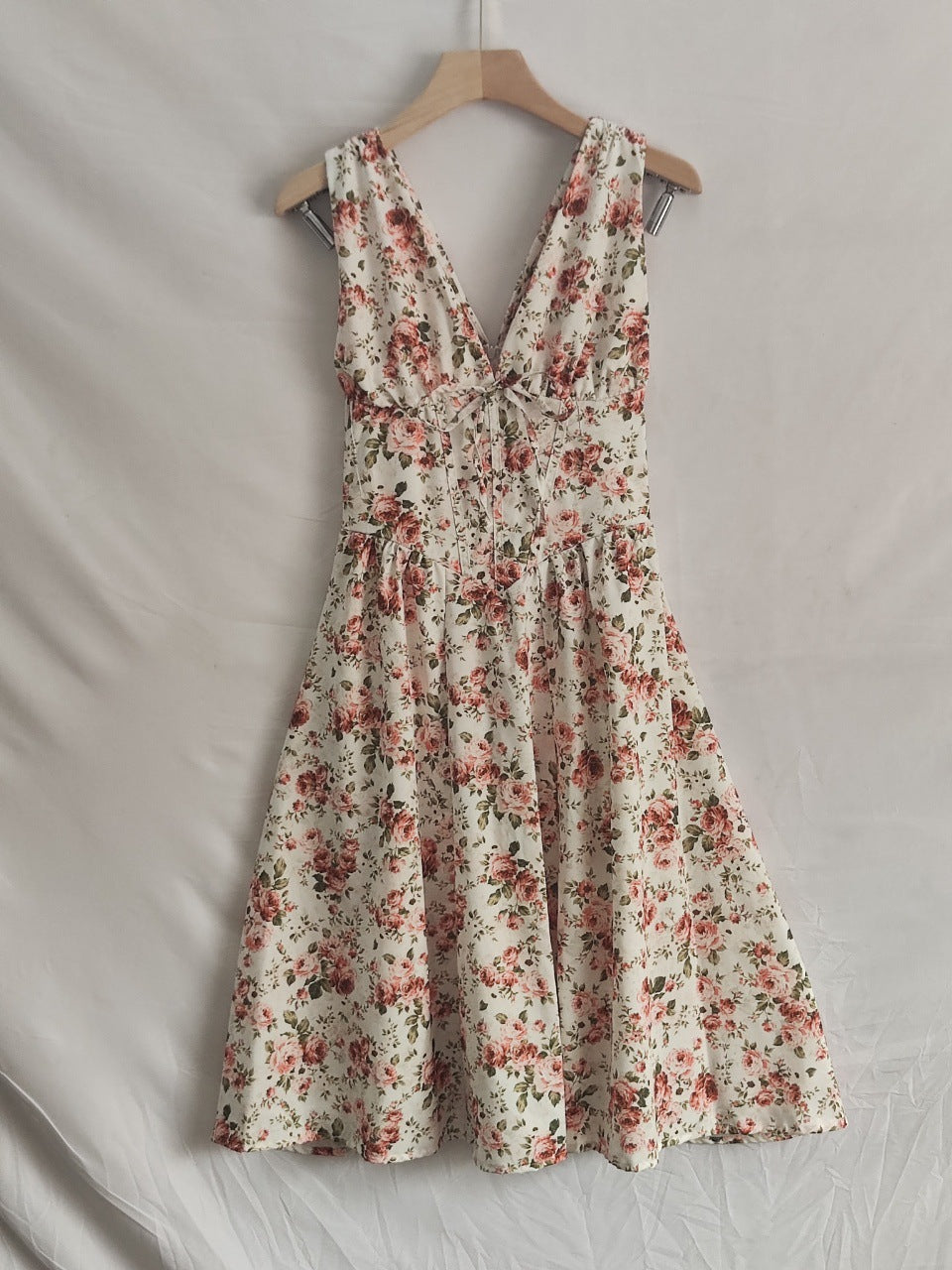 Damen Maxikleid mit floralem Design und praktischen Taschen R&B