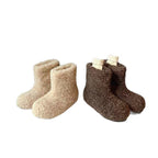 Damen Hausschuhe aus kuscheligem Teddy-Fleece und rutschfester Gummisohle R&B