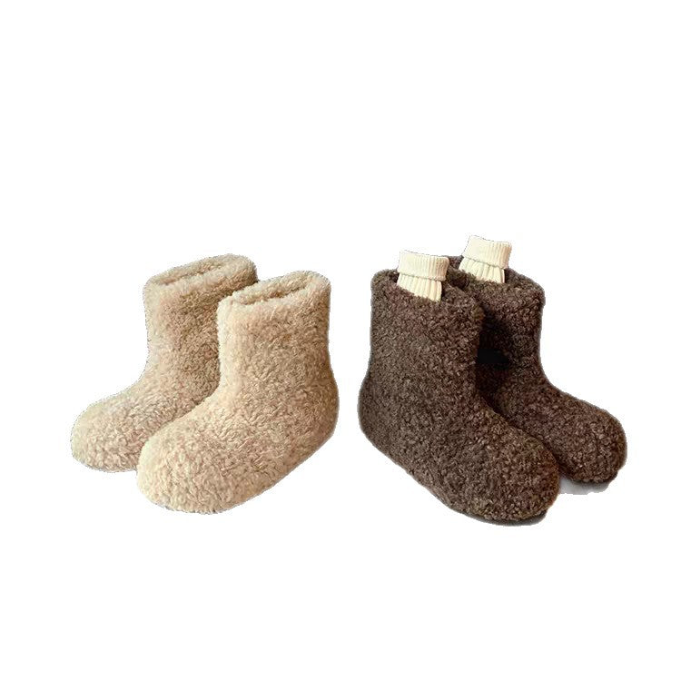 Damen Hausschuhe aus kuscheligem Teddy-Fleece und rutschfester Gummisohle R&B