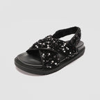 Damen Glitzernde Sandalen mit hochwertigem Riemendesign R&B