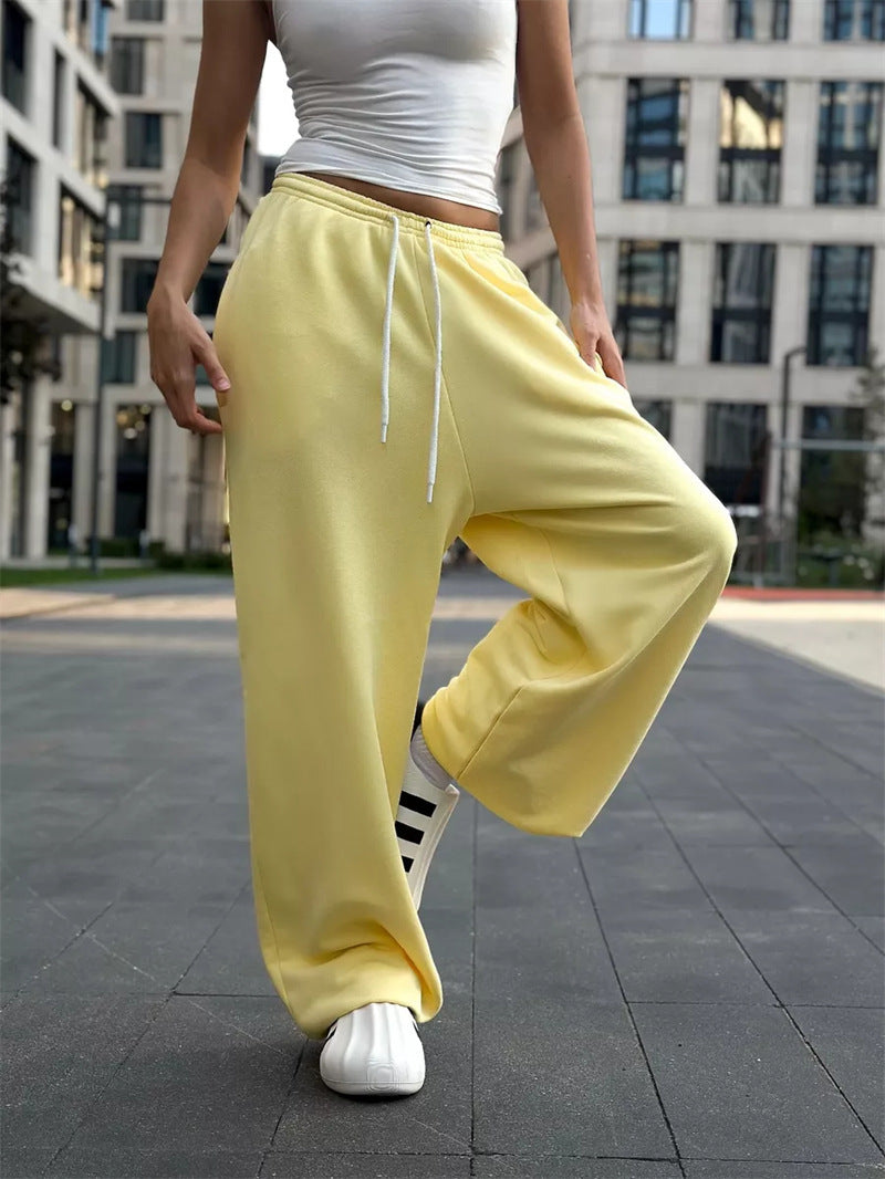 Damen bequeme Sweathose mit weitem Schnitt R&B
