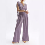 Damen Lässiger Two-Piece Jumpsuit R&B
