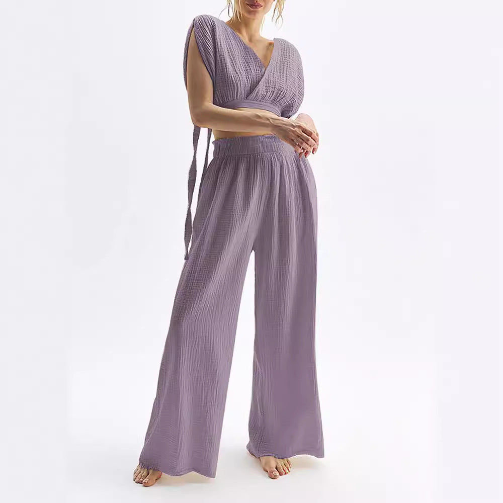 Damen Lässiger Two-Piece Jumpsuit R&B