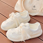 Damen Sportliche Sneaker mit atmungsaktivem Mesh-Obermaterial und dekorativen Schleifen