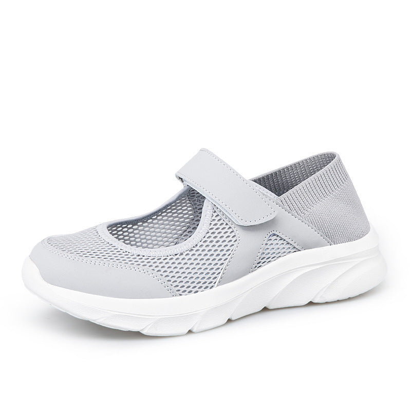Damen Atmungsaktive Freizeitschuhe mit verstellbarem Klettverschluss R&B