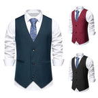 Herren elegante Anzugweste mit modernem Schnitt und praktischen Taschen R&B