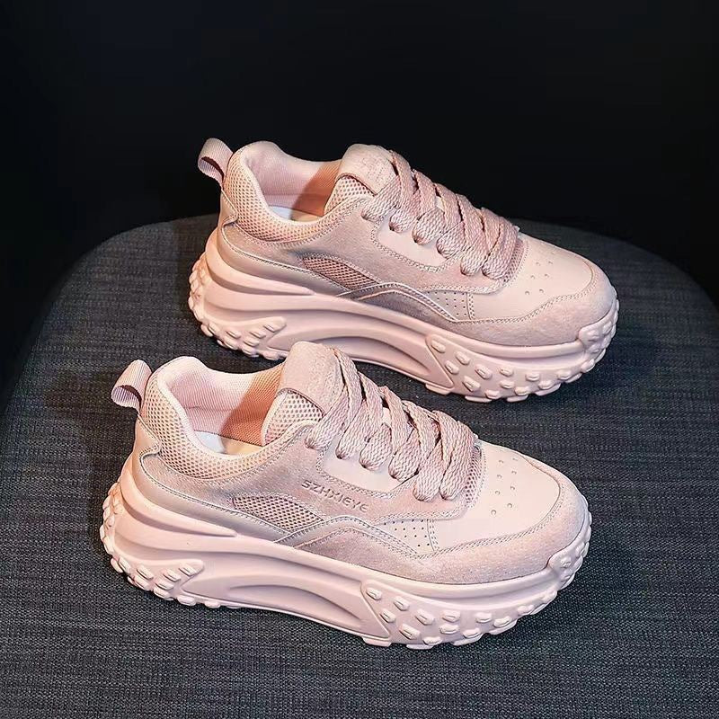 Damen Sportliche Chunky Sneakers mit atmungsaktiver Mesh-Oberfläche und gepolsterter Sohle R&B