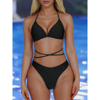 Damen Triangel-Bikini mit verstellbaren Bändern und elegantem Schnitt R&B
