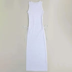 Damen Lange Strandkleid R&B
