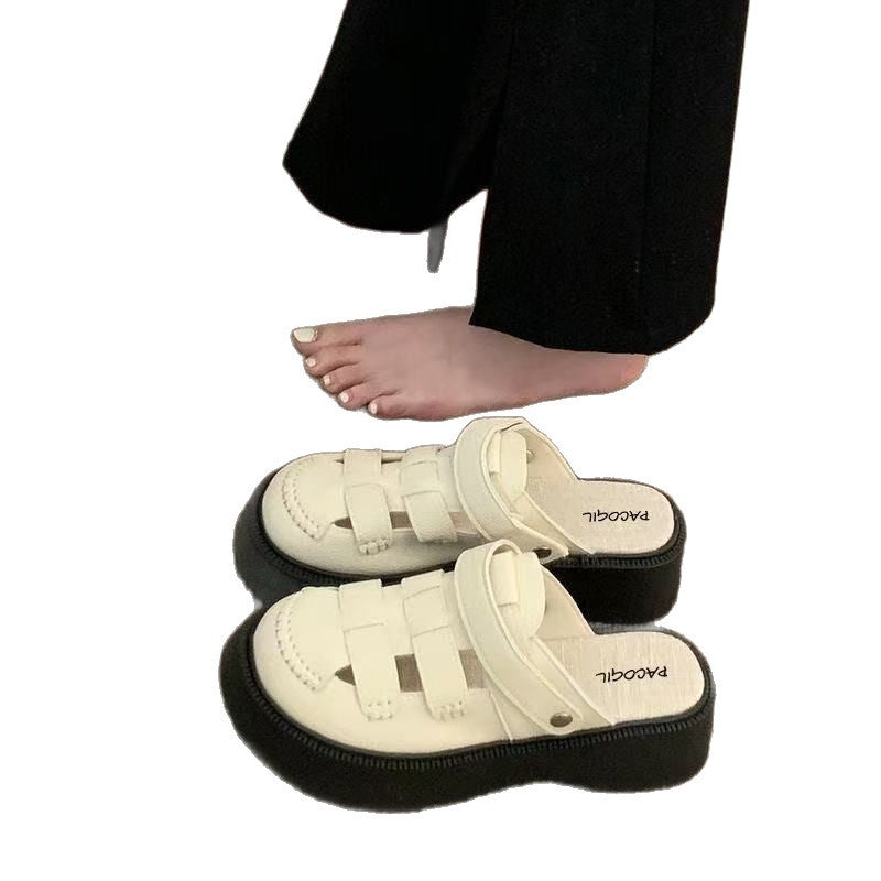 Damen Komfortable Clogs mit modischem Riemendesign und elastischer Sohle