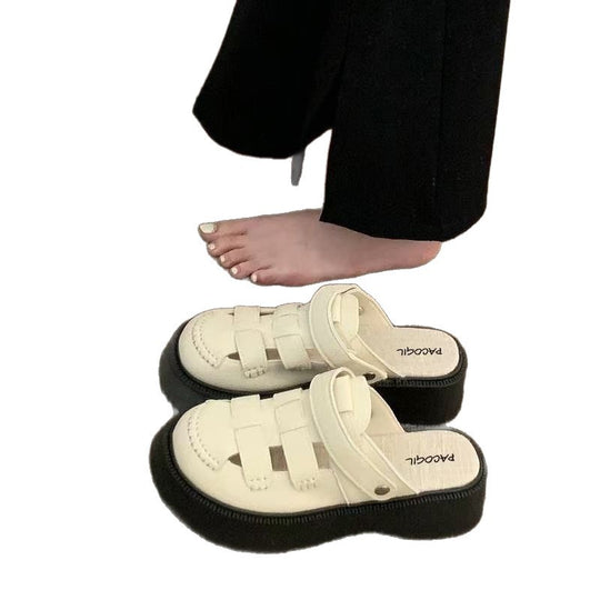 Damen Komfortable Clogs mit modischem Riemendesign und elastischer Sohle R&B