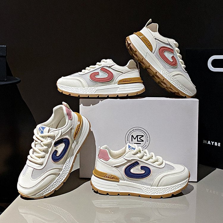 Damen Komfortable Sneakers mit atmungsaktivem Mesh-Obermaterial und dämpfender Sohle R&B