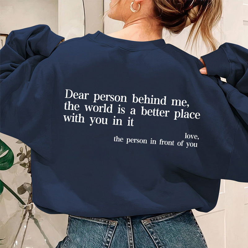 Damen Sweatshirt mit inspirierendem Schriftzug R&B