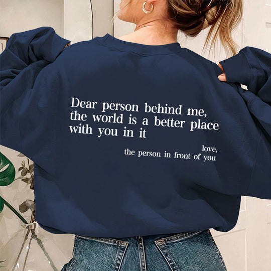 Damen Sweatshirt mit inspirierendem Schriftzug R&B