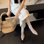 Damen Elegante Slingback Sandalen mit glanzvollem Design und komfortablem Blockabsatz R&B