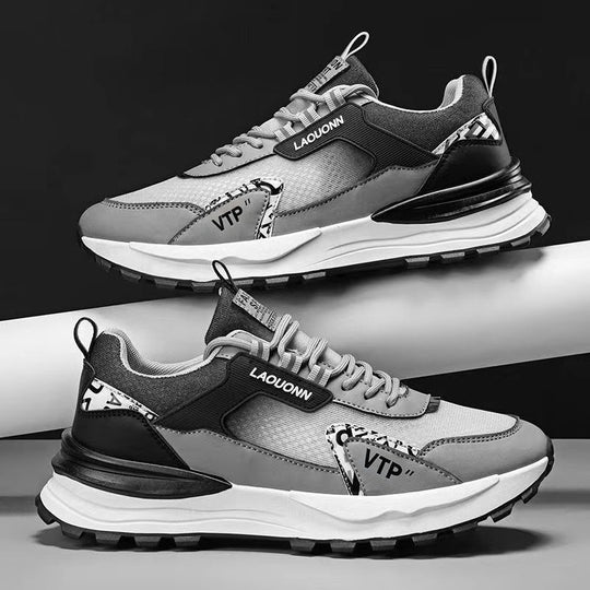 Damen Sportliche Sneaker mit atmungsaktiver Oberflächenstruktur und stoßdämpfender Sohle R&B