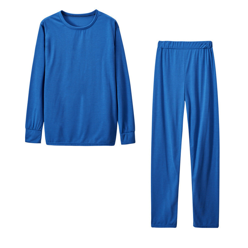 Damen Langarm Schlafanzug Set mit elastischen Hosen R&B