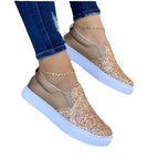 Damen Freizeit-Slipper mit modischem Logo-Design und elastischen Einsätzen R&B
