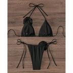 Damen Bikini-Set mit verspieltem Blumenmotiv