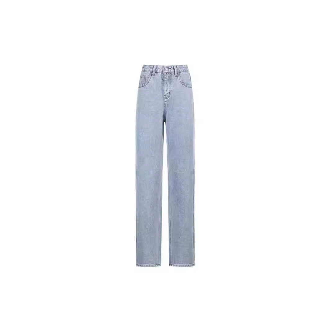 Damen Jeans im Vintage-Style mit dekorativem Schmetterlingsmuster R&B