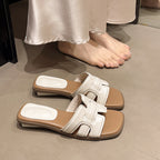 Damen Trendige Slide-Sandalen mit modischem Schnitt EB