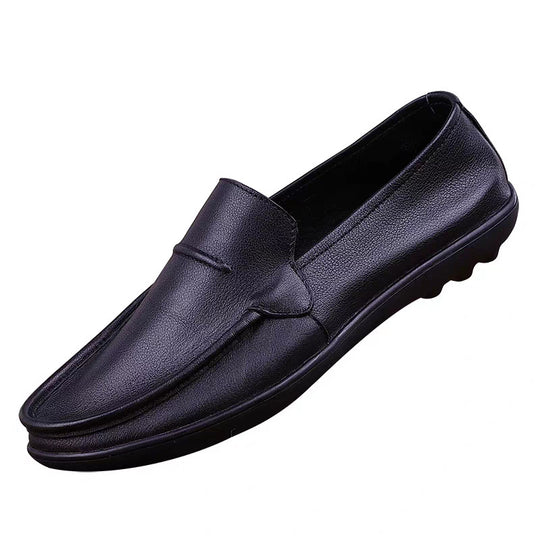 Herren elegante Lederloafers mit rutschfester Sohle R&B