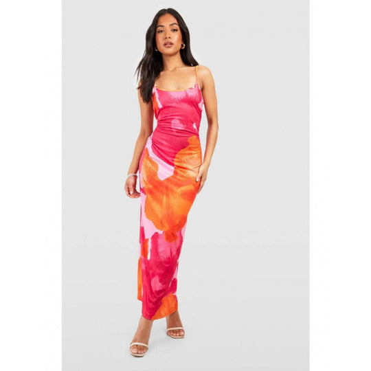Damen Maxikleid mit floralen Highlights und komfortablem Schnitt R&B