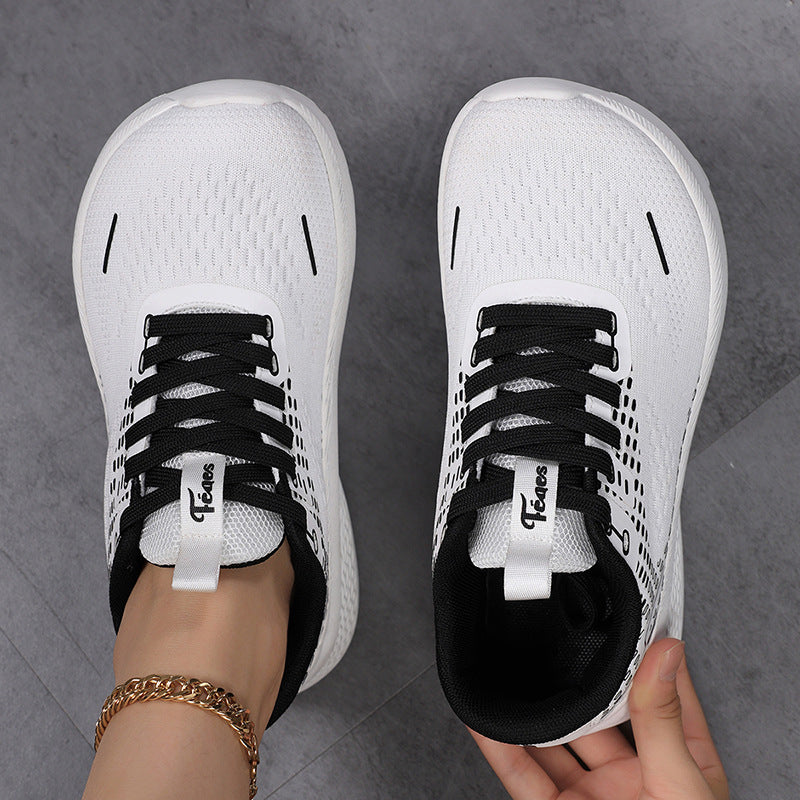 Damen Sportliche Leichtgewicht Sneakers mit elastischem Obermaterial