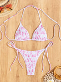 Damen Triangel-Bikini mit verspieltem Rüschendesign R&B