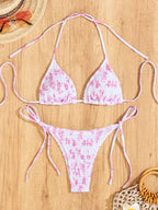 Damen Triangel-Bikini mit verspieltem Rüschendesign R&B